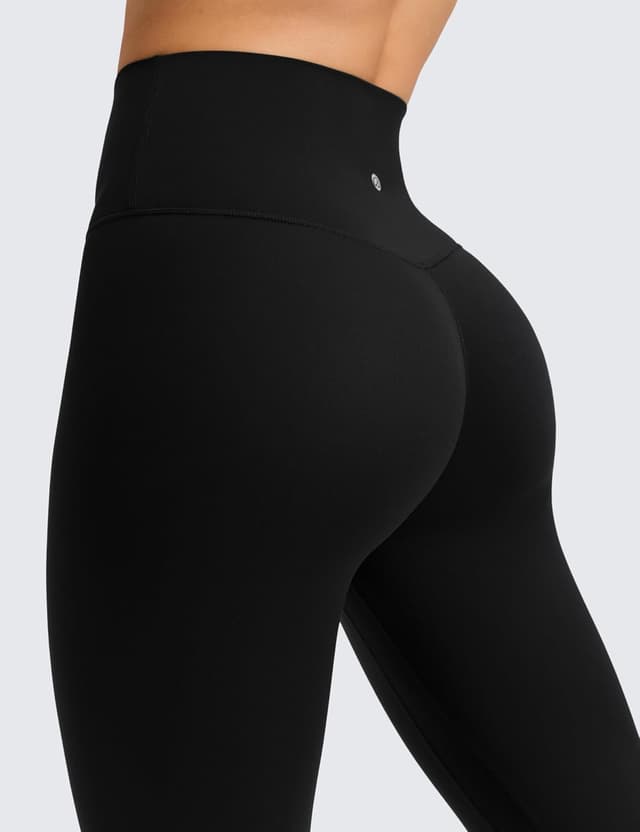 Detalle 1 de CRZ YOGA Womens Butterluxe No Front Seam Yoga Leggings (25 inch) – High-Waisted Seamless Stretch Pants