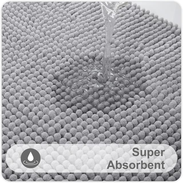 Thumbnail 4 de smiry Non Slip Chenille Bath Mat 40 x 60 cm