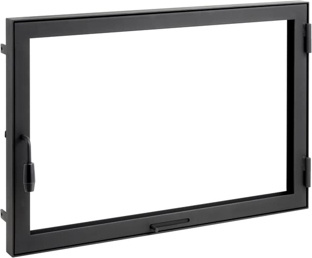 Detalle 2 de Puerta de horno de chimenea con cristal 60x40 cm