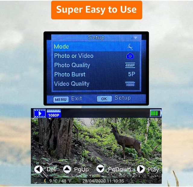 Thumbnail 5 de GardePro A3S Trail Camera 64MP, 1296P