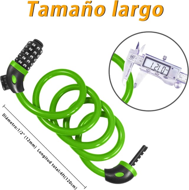 Detalle de REHKITTZ Candado cadena 120 cm 11 dígitos