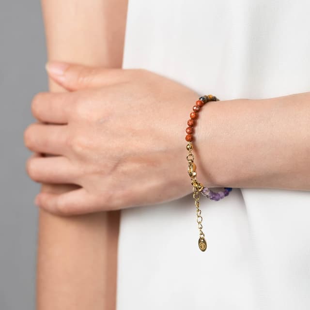 Detalle 2 de BERGERLIN 7 Chakra Armband mit Naturstein