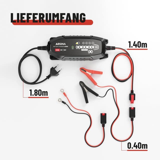 Detalle 2 de ABSINA A3800 Batterieladegerät 3,8 A