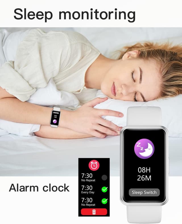 Detalle de HUAKUA Pedometer Watch 1.47-inch Touch Screen Fitness Tracker (No Bluetooth, No App, IP68)