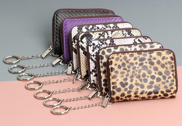 Thumbnail 6 de FurArt Credit Card Wallet with Zipper, RFID Blocking & Keychain – Compact 15/16 Card Slots