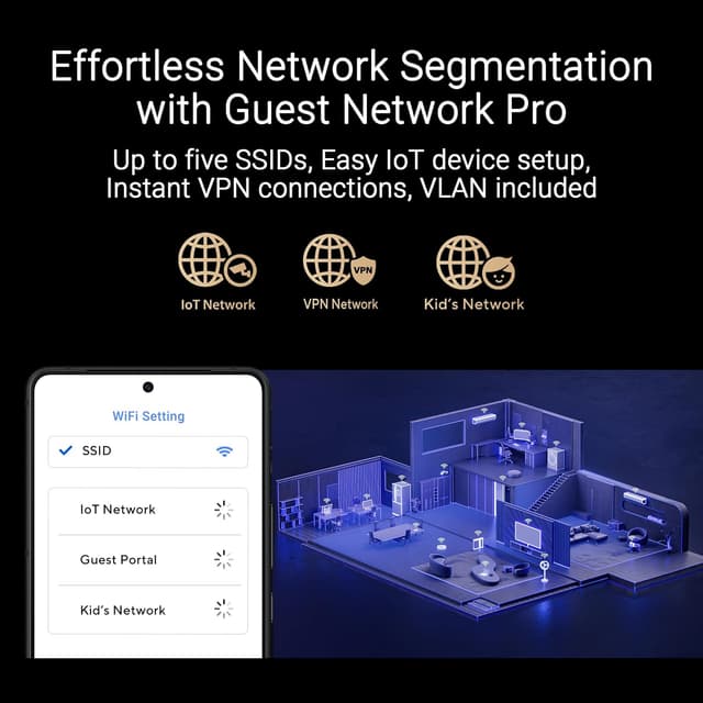 Thumbnail 5 de ASUS RT-BE88U WiFi 7 router with 10G ports