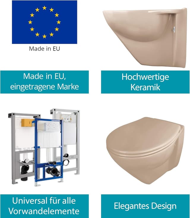 Detalle 1 de Calmwaters Wand-WC spülrandlos Modern Plus 6 cm