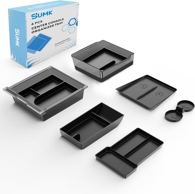 Detalle de Center Console Organizer Tray for Tesla Model Y Juniper 2025