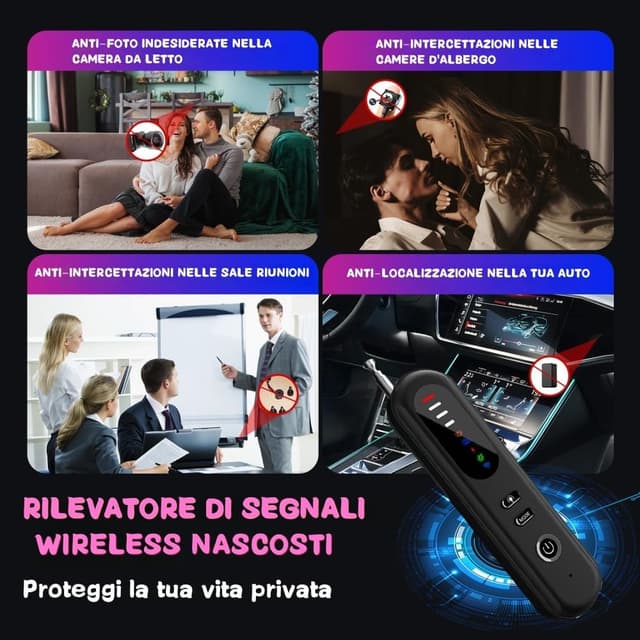 Thumbnail 5 de Diseleri Rilevatore Microspie RF con sensibilità regolabile 🎥