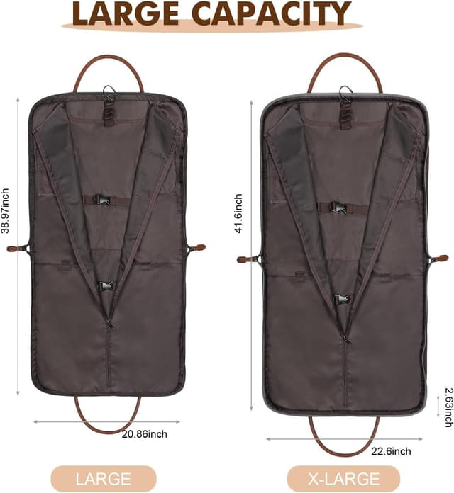 Detalle 2 de S-Zone sac à main de voyage d’affaires en toile et cuir pour homme et femme