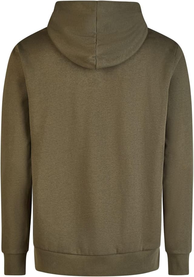 Detalle 2 de TOM TAILOR Herren Hoodie Regular Fit mit Logo-Print – Kapuzenpullover in Schwarz/Grün/Blau