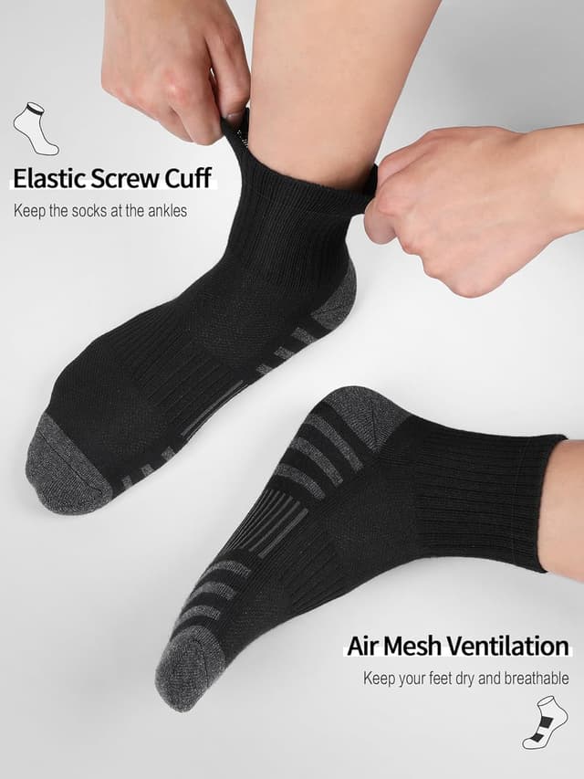 Thumbnail 4 de Airacker Athletic Quarter Socks 6 Pairs