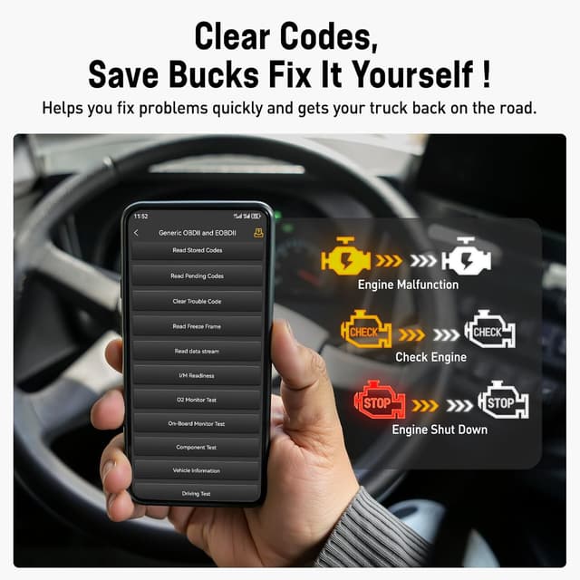 Detalle 2 de ANCEL HD110 Heavy Duty Truck Scanner with DPF Regen