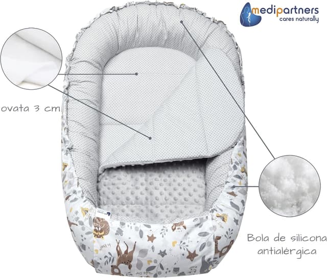 Thumbnail 6 de Medi Partners Nido para Bebé Recién Nacido 🦌 Juego 5 Piezas