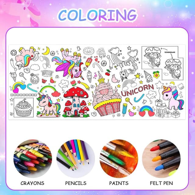 Thumbnail 2 de AYESY Nappe à colorier 183×76 cm 🎨