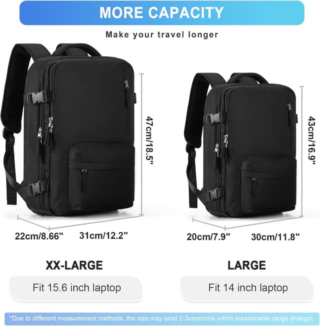 Detalle 2 de WONHOX Large Travel Backpack
