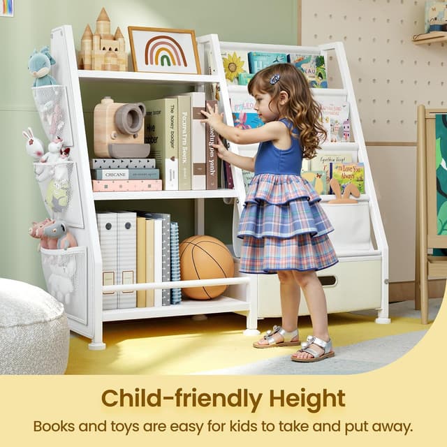 Detalle de GoTiling libreria scaffale portagiochi Montessori a 3 livelli con cassetto per bambini