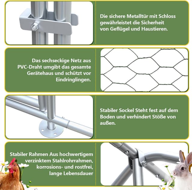 Detalle de Sonnewelt Recinto para gallineros 3x6x2 m