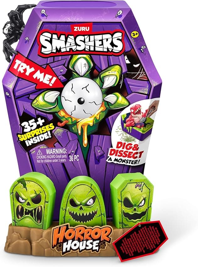 Thumbnail 1 de ZURU Smashers Mega Horror House 🎃 - Juguete Interactivo y Coleccionable