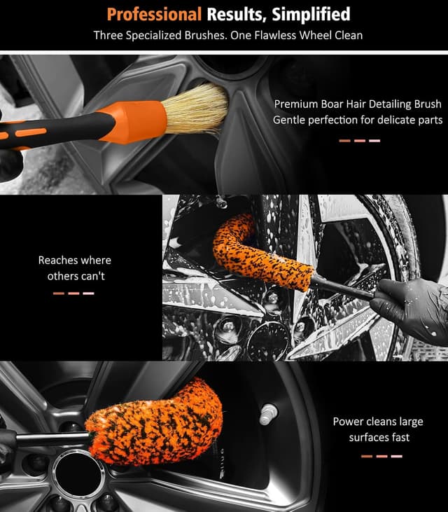 Thumbnail 1 de YeewayVeh 3PCS Wheel Brush Kit