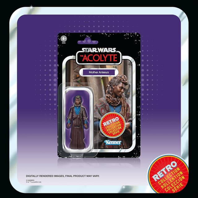 Detalle de Star Wars Retro Collection The Acolyte 6 figurines 9,5 cm