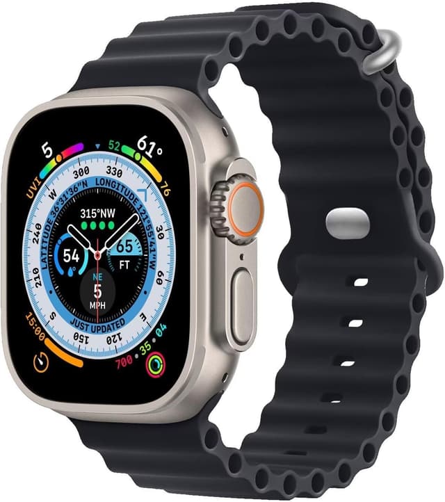 Thumbnail 6 de HdanMole Silicone Ocean Strap for Apple Watch Ultra & Series (Yellow) – water-sport style band