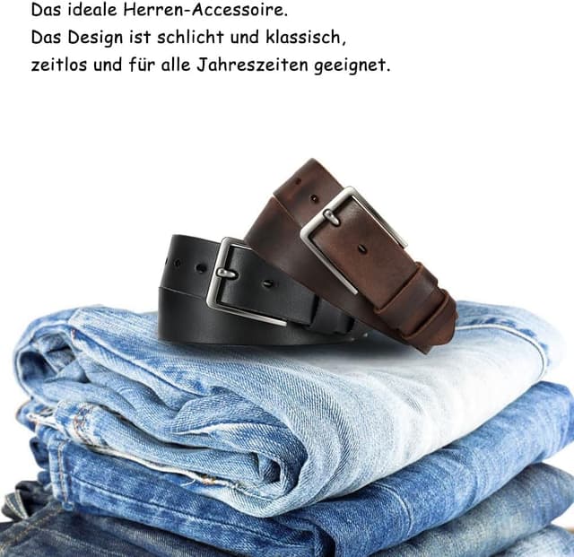 Thumbnail 4 de DOOPAI Herren-Gürtel aus Vollleder – 100% Echtleder, einstellbar mit Metallschnalle