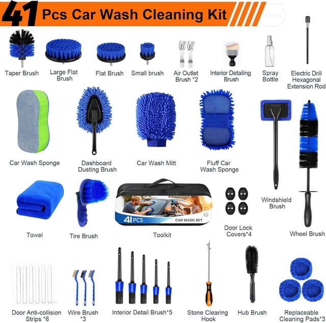 Thumbnail 1 de MIAOKE 41Pcs Professional Car Cleaning Kit