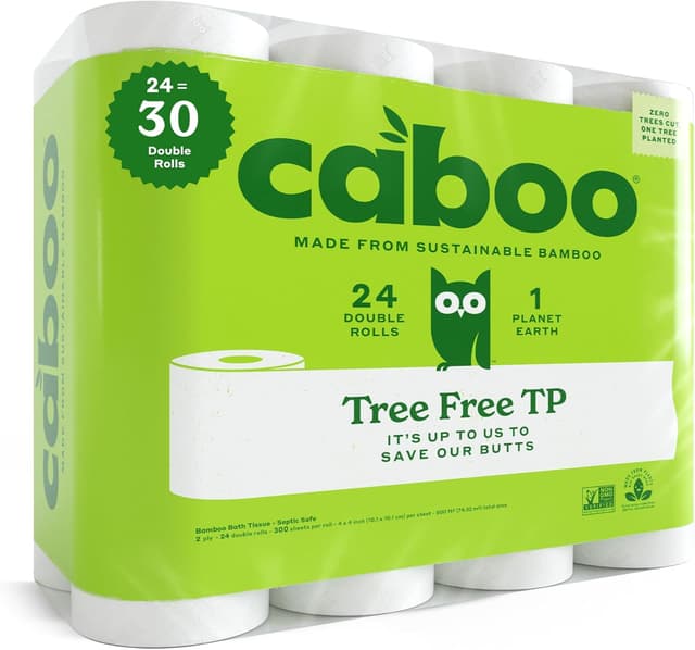 Imagen de Caboo CBT300-12 Bamboo Toilet Paper 300 Sheets en OfertitasTOP