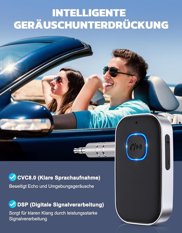 Detalle 2 de Glangeh Bluetooth 5.3 Auto Adapter