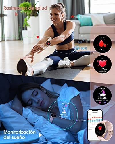 Thumbnail 2 de TUYOMA Reloj Inteligente Mujer 1,3" Pantalla Táctil ⌚