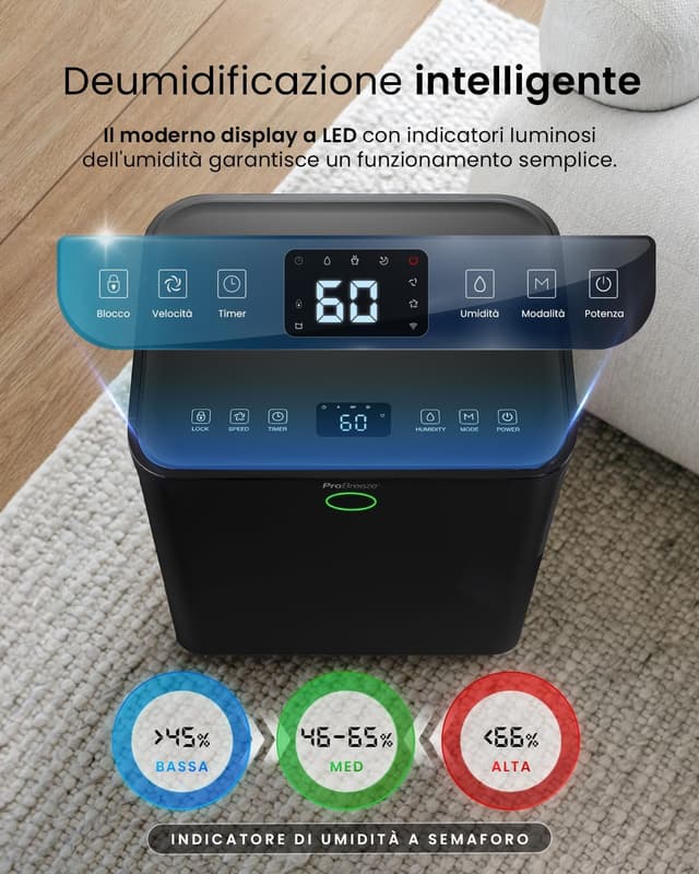 Thumbnail 5 de Pro Breeze OmniDry 12 L/giorno Deumidificatore doméstico