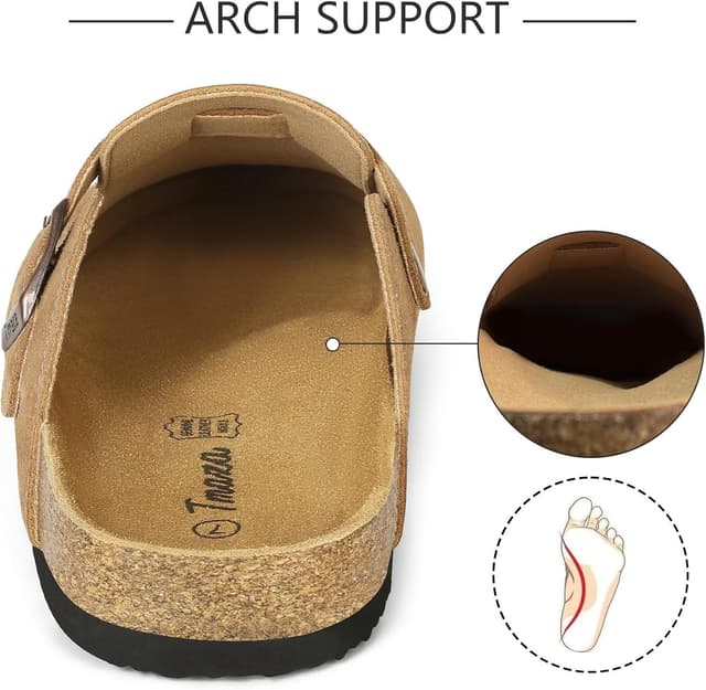 Thumbnail 4 de Tmaza Cork Footbed Suede Clogs Women Memory Foam Size 6-11 👡