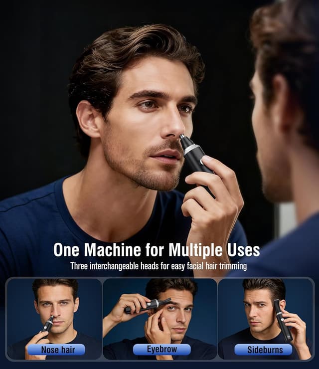 Detalle 2 de Rechargeable Nose Hair Trimmer 3-in-1