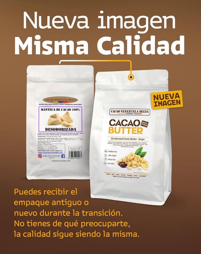 Thumbnail 5 de Cacao V Delta Manteca de Cacao pura 250g