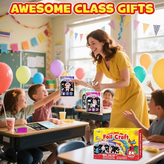 Thumbnail 5 de FUNNYB&G Foil Art Party Favors 24-pack