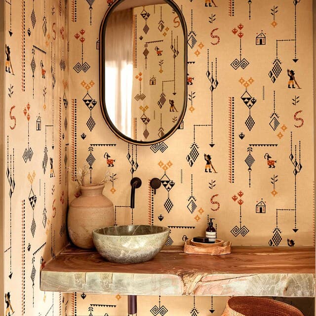 Thumbnail 1 de Coordonne Papel pintado Criollo — colección Sarape 🏠