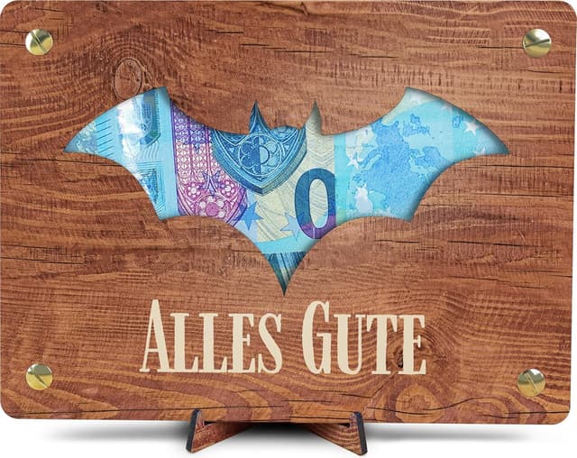 Detalle de Fledermaus Deko Geldgeschenk XL 20x15 cm