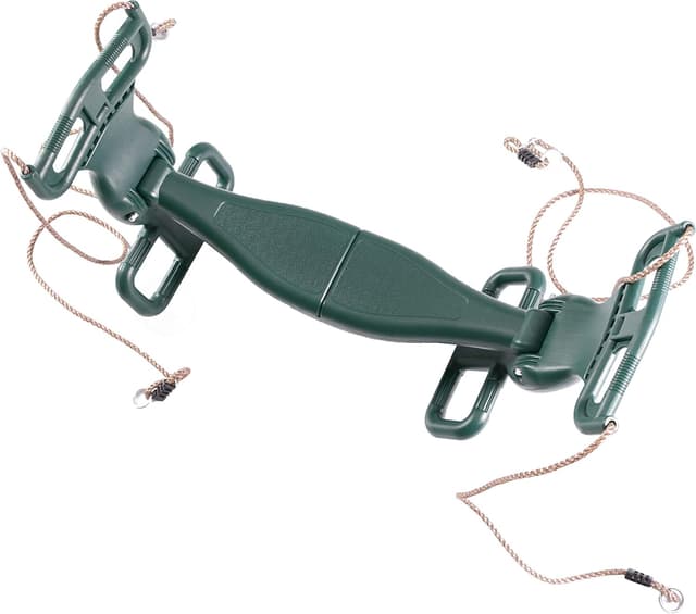 Detalle de Outdoor Swingset Plastic Double Glider Playground Patio Swing for 2 Kids, Green