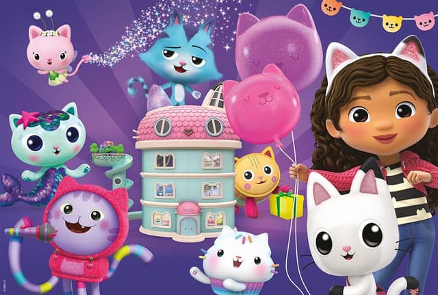 Detalle de Puzzle à paillettes pour fête d’anniversaire dans la maison de poupée Schmidt Spiele 56473 (60 pièces)