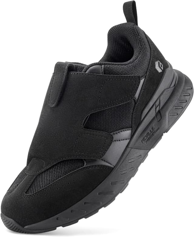 Detalle de FitVille Rebound Core V10 extra wide trainers for men with easy flap closure