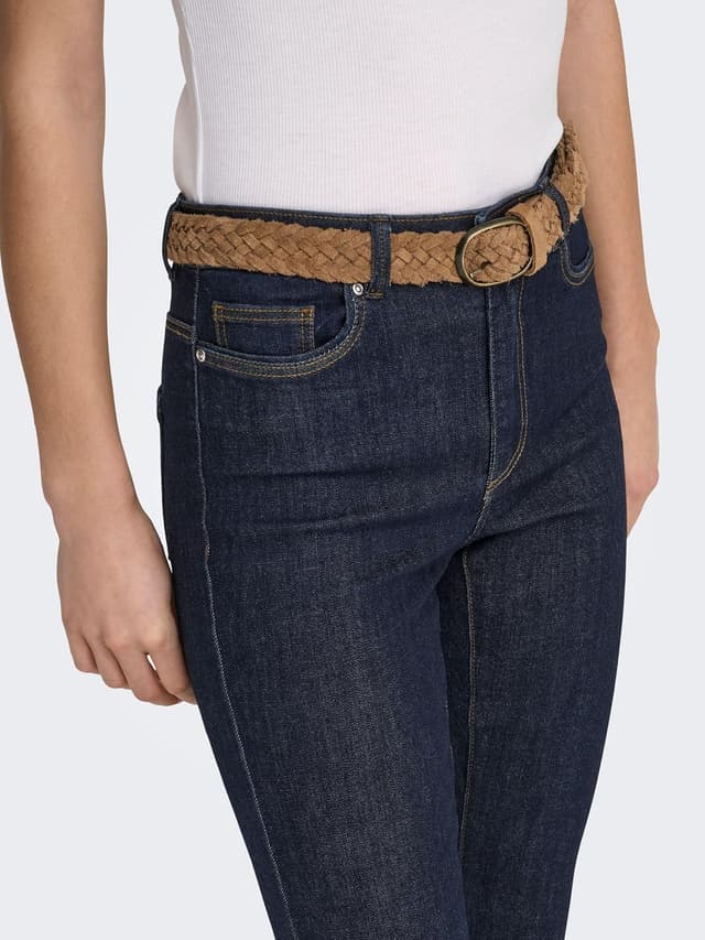 Detalle de ONLY Onlwauw Life HW Flared Rinse DNM: pantaloni a vita alta a campana da donna