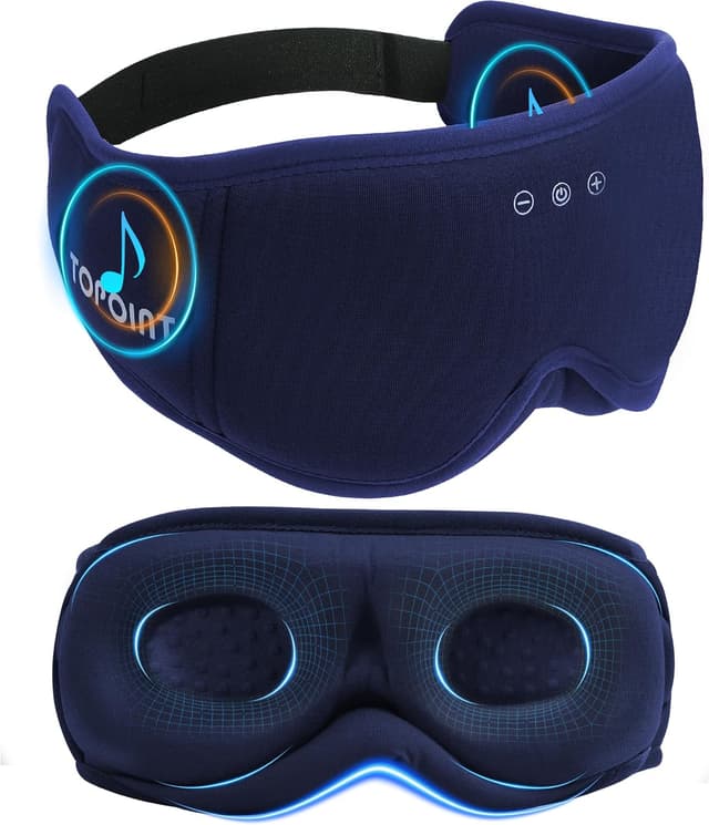 Detalle de TOPOINT Bamboo Cotton Bluetooth sleep mask