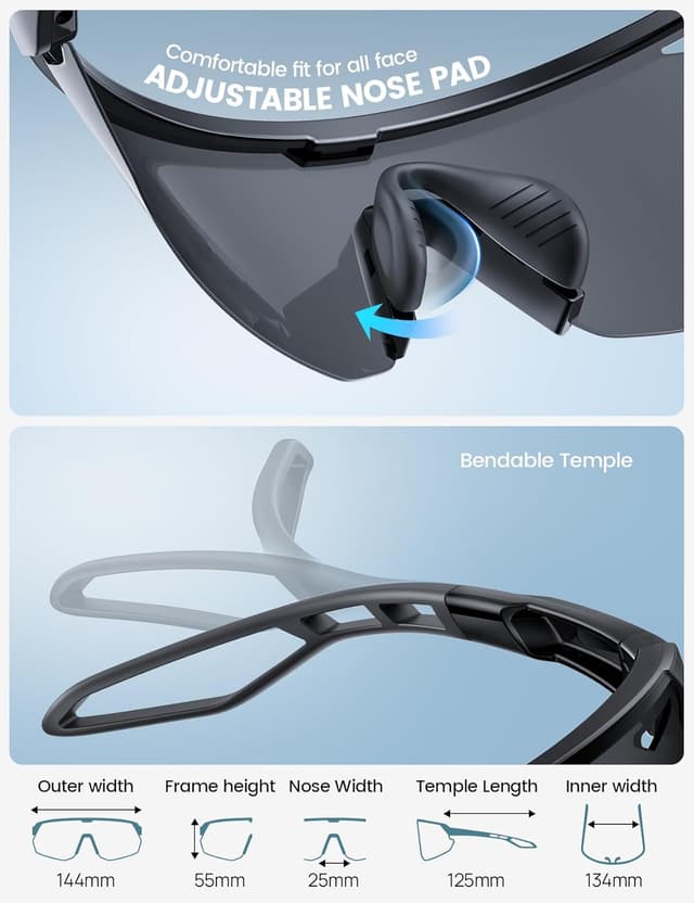 Thumbnail 5 de Lamicall Polarized Cycling Sunglasses 24g