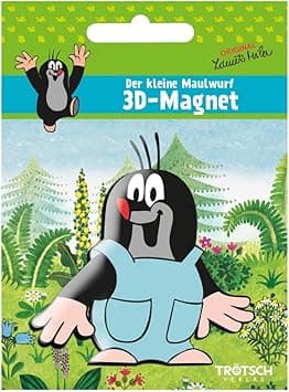 Detalle de 3D-Magnet Der kleine Maulwurf en blusa con pantalón azul 🐾