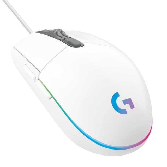 Detalle de Logitech G203 Lightsync 2nd Gen 8000 DPI ratón gaming blanco