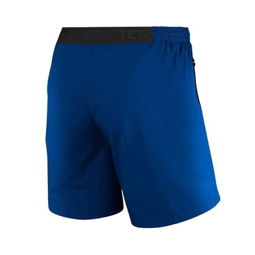 Detalle de TCA Shorts deportivos para hombre con bolsillos de cremallera Tecnología Elite Tech (Running/Gym) – Azul, L