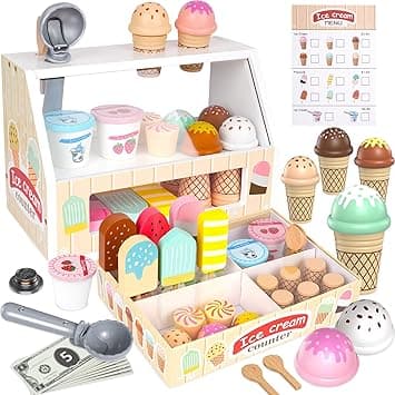 Imagen de Heladería de Madera para Niños, Juguetes Educativos 🍦 en OfertitasTOP
