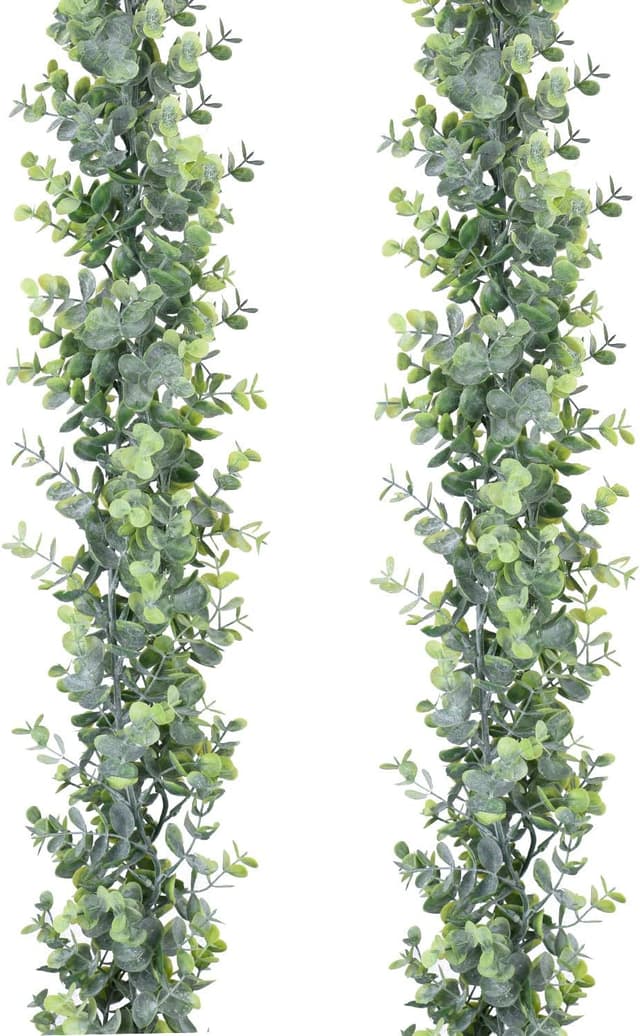 Detalle de DearHouse Faux Eucalyptus Garland 6 ft, 2-Pack