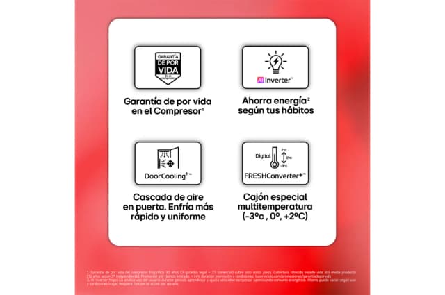 Thumbnail 2 de LG GBBS322APY Combi inox antihuellas 375 l